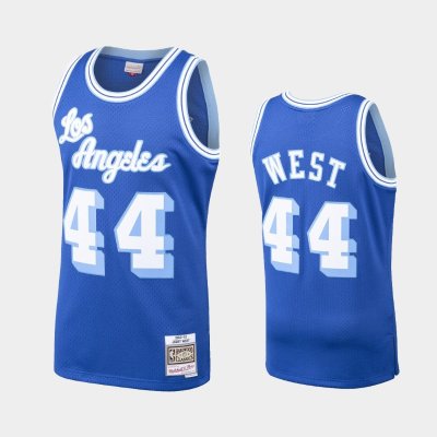 майка баскетбольная 1960-61 Los Angeles Lakers #44 Jerry West Royal Hardwood Classics баскетбольная майка NBA