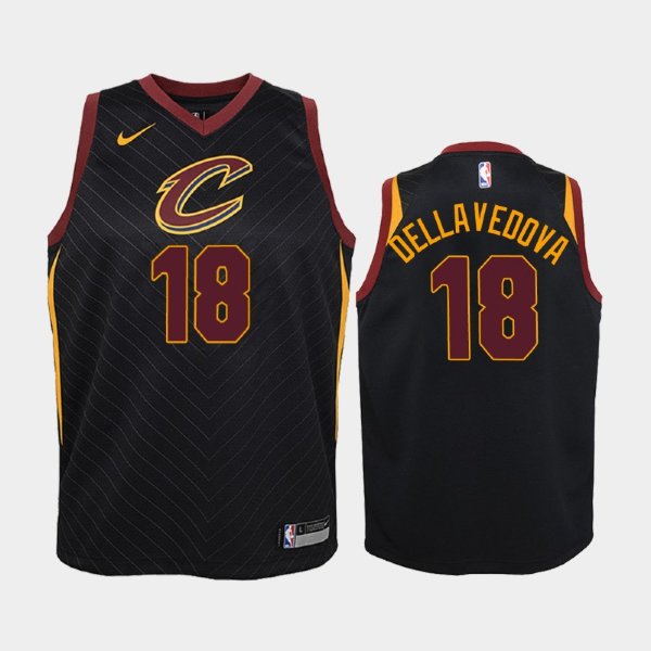детская Cleveland Cavaliers Statement #18 Matthew Dellavedova Black 2019 баскетбольная майка NBA