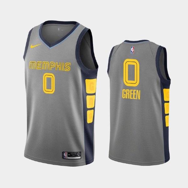 Memphis Grizzlies #0 JaMychal Green Gray 2018-19 City баскетбольная майка NBA