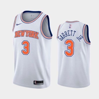 New York Knicks #3 Billy Garrett Jr. White 2018-19 Statement баскетбольная майка NBA