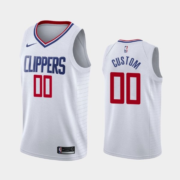 Los Angeles Clippers White Association Personalized баскетбольная майка NBA