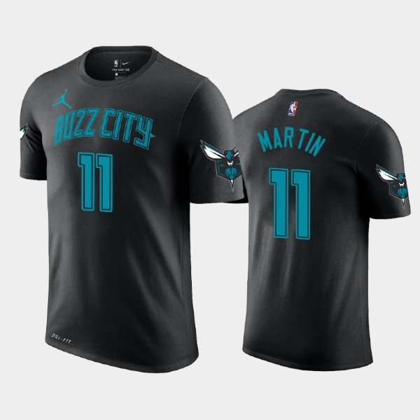 Charlotte Hornets #11 Cody Martin Black City 2019 NBA Draft футболка
