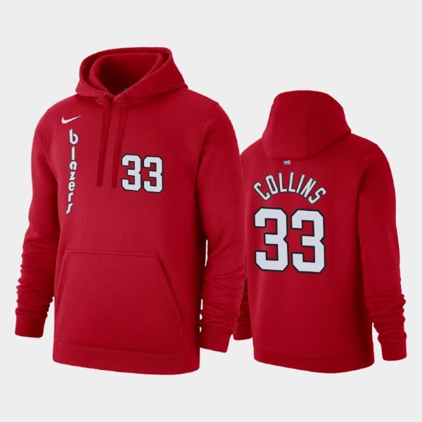Portland Trail Blazers #33 Zach Collins 2019-20 50th Red Classic толстовка