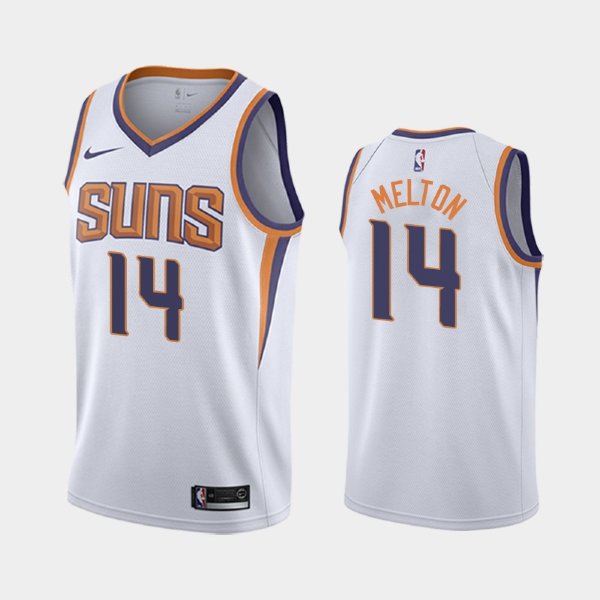 Phoenix Suns #14 De'Anthony Melton White 2019 Association баскетбольная майка NBA