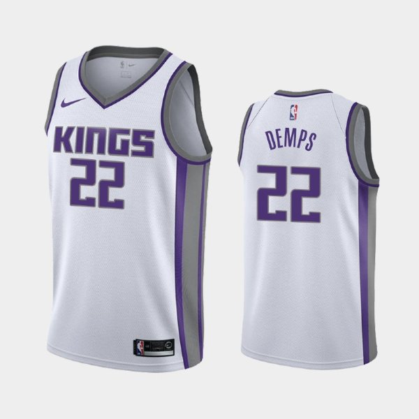 Sacramento Kings #22 Cody Demps White 2019 Association баскетбольная майка NBA