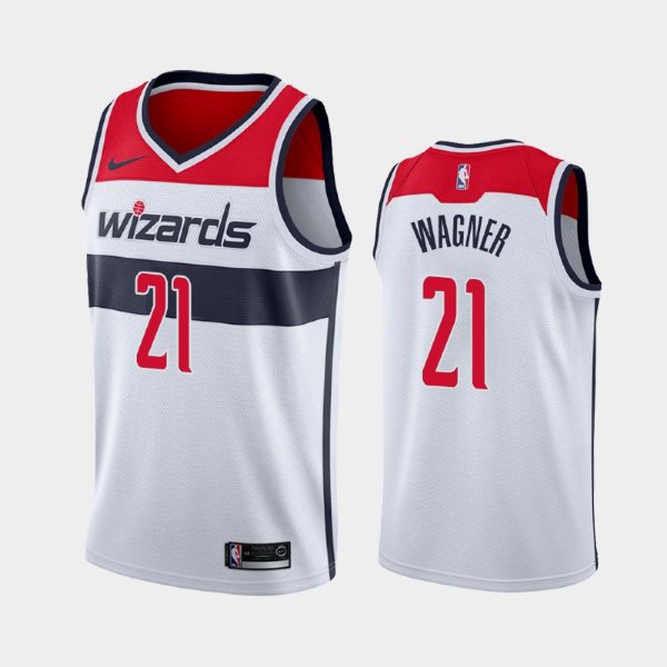Washington Wizards Moritz Wagner #21 White 2019-20 Association баскетбольная майка NBA