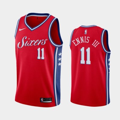 Philadelphia 76ers #11 James Ennis III Red 2018-19 Statement баскетбольная майка NBA