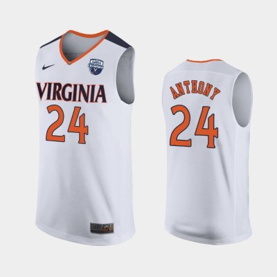 NCAA Virginia Cavaliers #24 Marco Anthony White 2019 Basketball Champions баскетбольная майка NBA