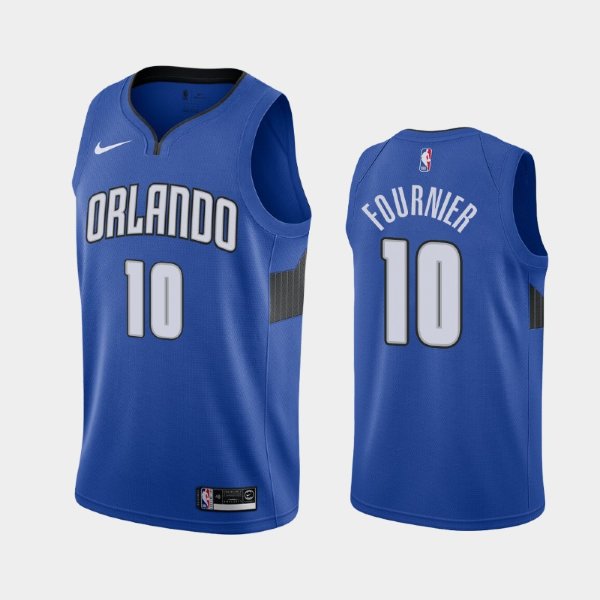 Orlando Magic #10 Evan Fournier Blue 2020 Statement баскетбольная майка NBA