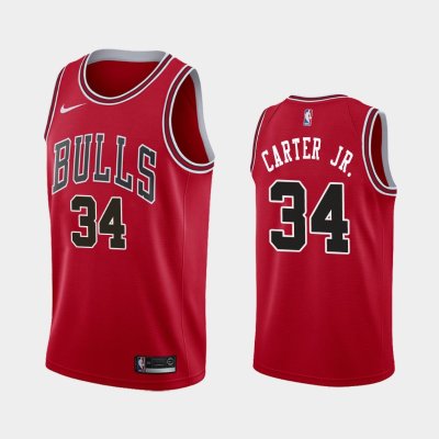 Chicago Bulls #34 Wendell Carter Jr. Red 2017-18 Icon баскетбольная майка NBA