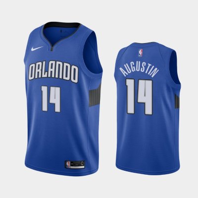 Orlando Magic #14 D.J. Augustin Blue 2020 Statement баскетбольная майка NBA