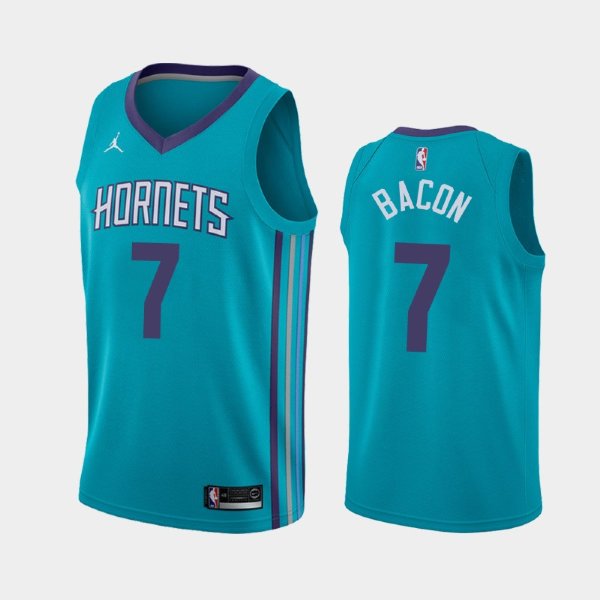 Charlotte Hornets #7 Dwayne Bacon Teal 2019 Icon баскетбольная майка NBA