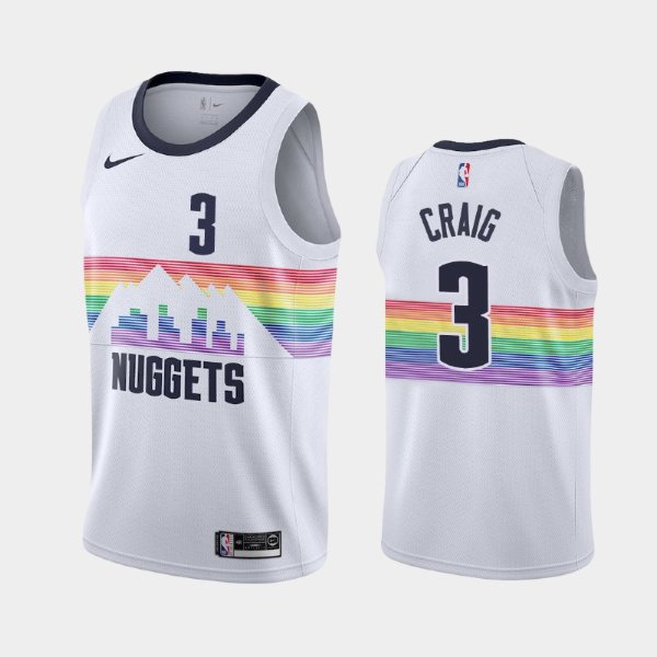 Denver Nuggets #3 Torrey Craig White 2018-19 City баскетбольная майка NBA