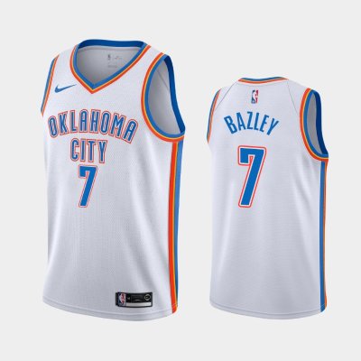 Oklahoma City Thunder #7 Darius Bazley White 2020 Association баскетбольная майка NBA