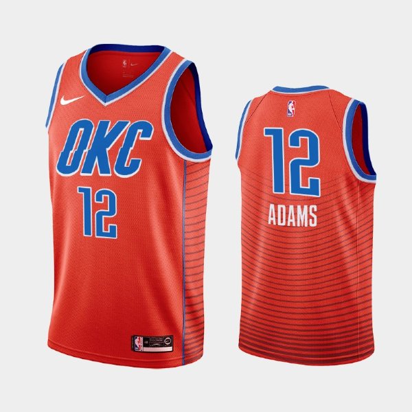 Oklahoma City Thunder Steven Adams #12 Orange 2019-20 Statement баскетбольная майка NBA