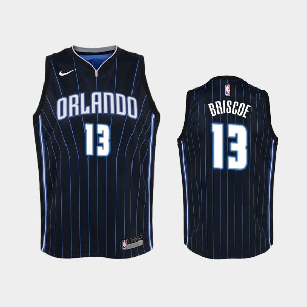 детская Orlando Magic Isaiah Briscoe #13 Black 2018-19 Statement баскетбольная майка NBA