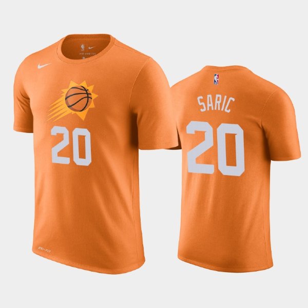 Phoenix Suns #20 Dario Saric Orange Statement футболка