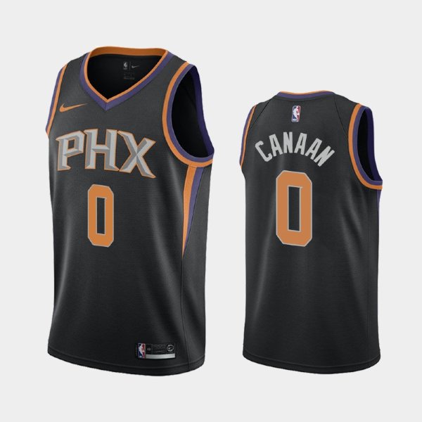 Phoenix Suns Statement #0 Isaiah Canaan Black 2019 баскетбольная майка NBA