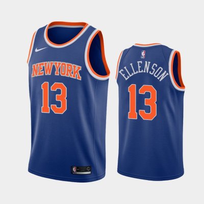 New York Knicks Icon #13 Henry Ellenson Blue 2019 баскетбольная майка NBA