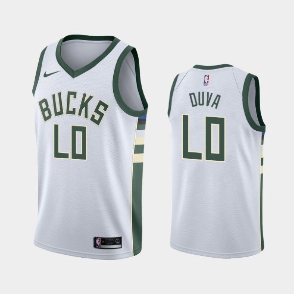 Milwaukee Bucks Association #l0 Trevon Duva White 2019 баскетбольная майка NBA