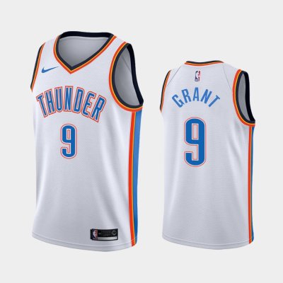 Oklahoma City Thunder Association #9 Jerami Grant White 2019 баскетбольная майка NBA