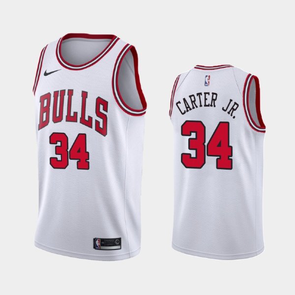 Chicago Bulls #34 Wendell Carter Jr. White 2019 Association баскетбольная майка NBA