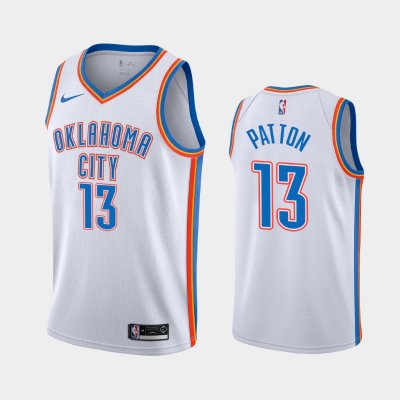Oklahoma City Thunder #13 Justin Patton White 2020 Association баскетбольная майка NBA
