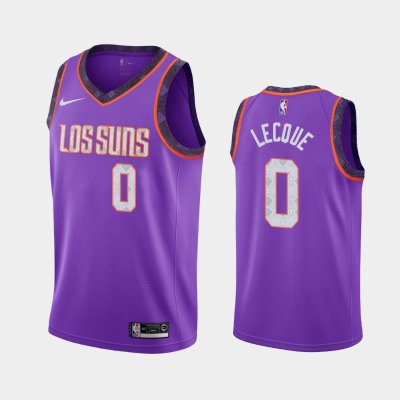 Phoenix Suns #0 Jalen Lecque Purple 2019 City баскетбольная майка NBA