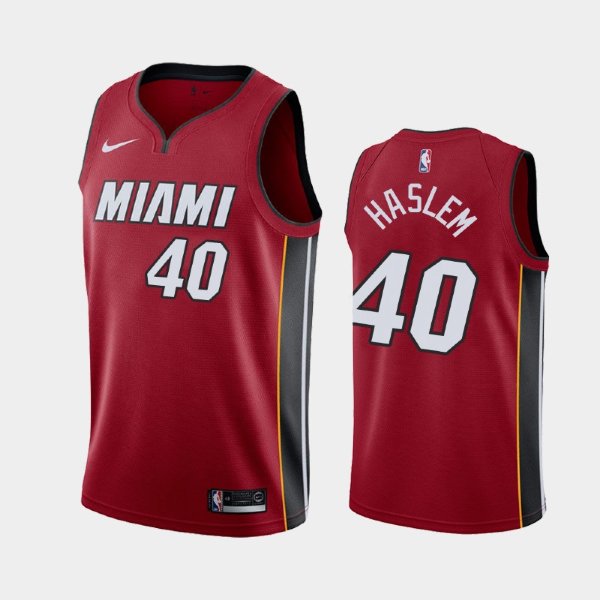 Miami Heat #40 Udonis Haslem Red 2019 Statement баскетбольная майка NBA