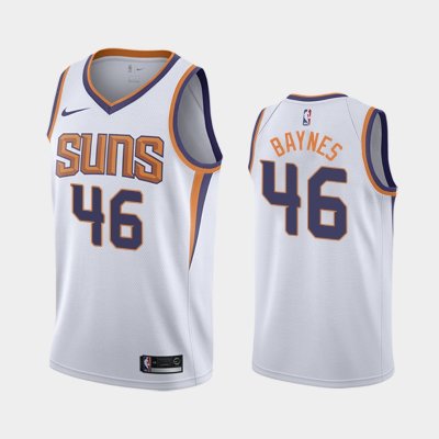Phoenix Suns Aron Baynes #46 White 2019-20 Association баскетбольная майка NBA
