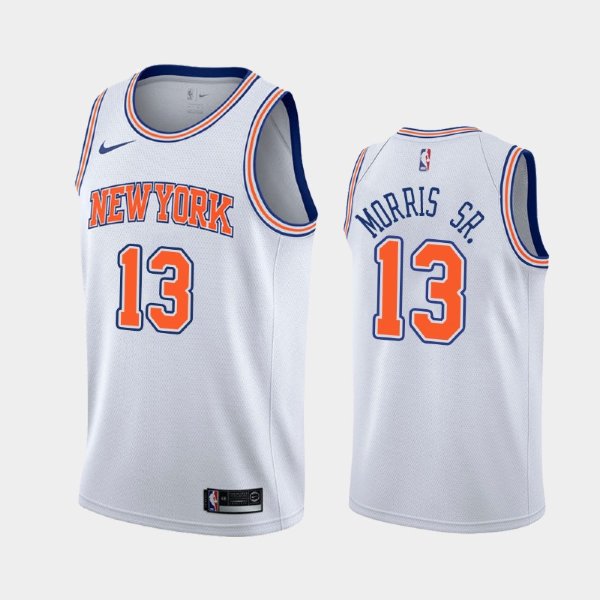 New York Knicks Marcus Morris Sr. #13 White 2019-20 Statement баскетбольная майка NBA