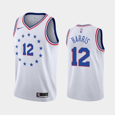 Philadelphia 76ers #12 Tobias Harris White 2018-19 Earned баскетбольная майка NBA