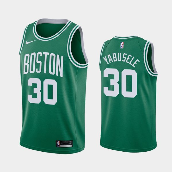 Boston Celtics #30 Guerschon Yabusele Green 2019 Icon баскетбольная майка NBA