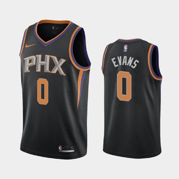 Phoenix Suns Statement #0 Jawun Evans Black 2019 баскетбольная майка NBA