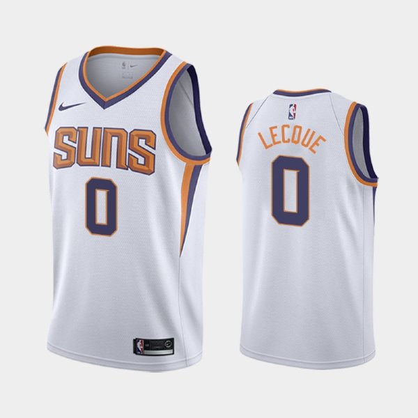 Phoenix Suns Jalen Lecque #0 White 2019-20 Association баскетбольная майка NBA