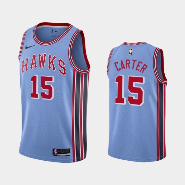 Atlanta Hawks #15 Vince Carter Light Blue 50th Classic баскетбольная майка NBA