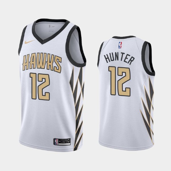 Atlanta Hawks City #12 De'andre Hunter White 2019 NBA Draft баскетбольная майка NBA
