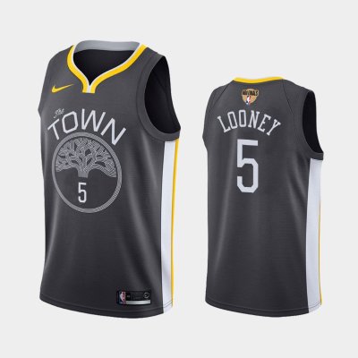 Golden State Warriors #5 Kevon Looney Gray 2019 NBA Finals Statement баскетбольная майка NBA