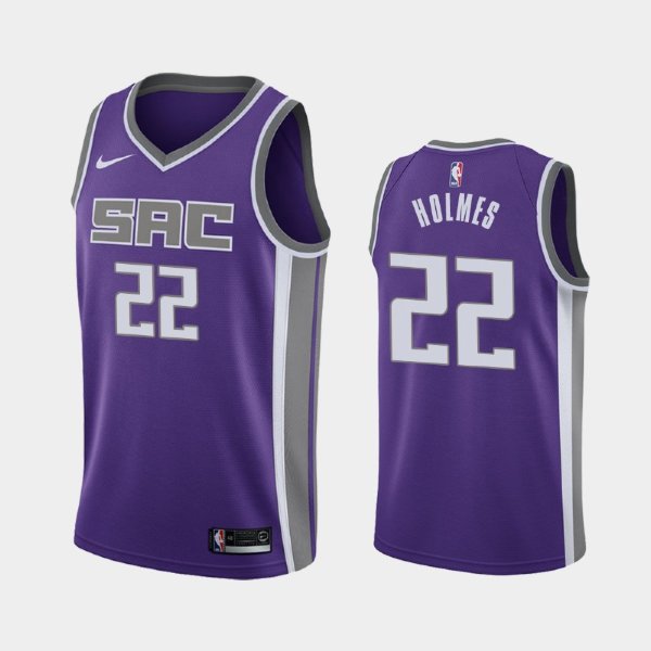 Sacramento Kings Richaun Holmes #22 Purple 2019-20 Icon баскетбольная майка NBA