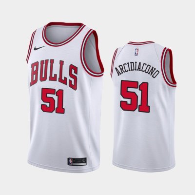 Chicago Bulls #51 Ryan Arcidiacono Wihte 2019 Association баскетбольная майка NBA