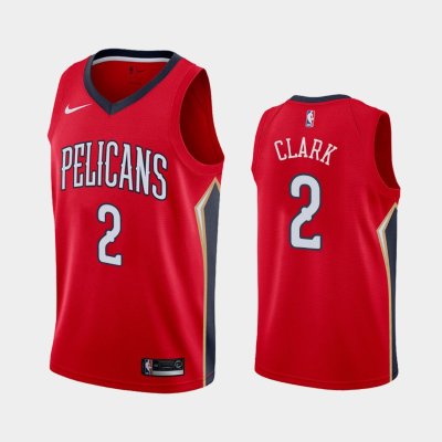 New Orleans Pelicans Statement #2 Ian Clark Red 2019 баскетбольная майка NBA