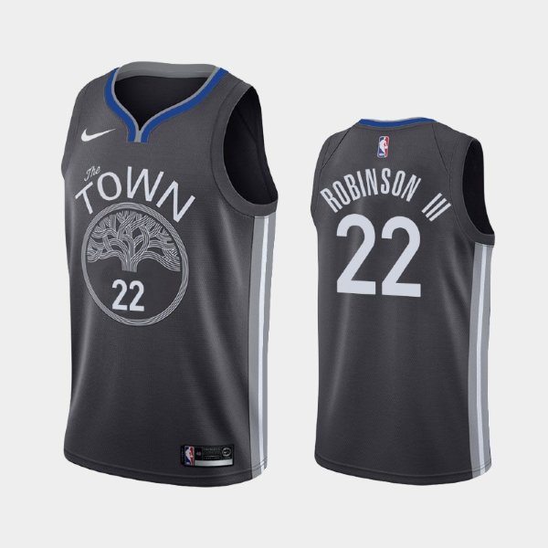 Golden State Warriors #22 Glenn Robinson III Black 2019 Statement баскетбольная майка NBA