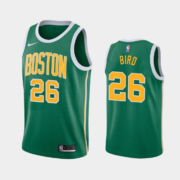Boston Celtics #26 Jabari Bird Green 2018-19 Earned баскетбольная майка NBA