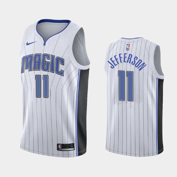 Orlando Magic Association #11 Amile Jefferson White 2019 баскетбольная майка NBA
