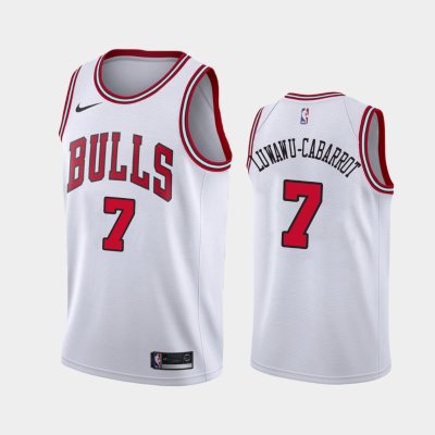 Chicago Bulls #7 Timothe Luwawu-Cabarrot White Association баскетбольная майка NBA