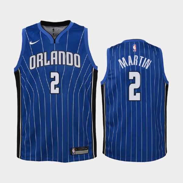 детская Orlando Magic Icon #2 Jarell Martin Blue 2019 баскетбольная майка NBA