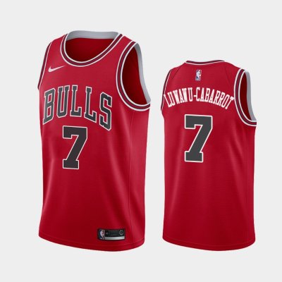 Chicago Bulls #7 Timothe Luwawu-Cabarrot Red 2018-19 Icon баскетбольная майка NBA