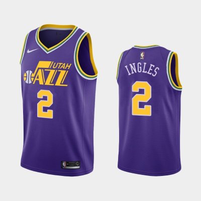 Utah Jazz #2 Joe Ingles Purple 40th Classic баскетбольная майка NBA