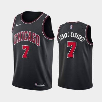 Chicago Bulls #7 Timothe Luwawu-Cabarrot Black 2018-19 Statement баскетбольная майка NBA