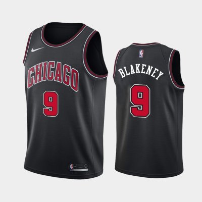 Chicago Bulls #9 Antonio Blakeney Black 2018-19 Statement баскетбольная майка NBA